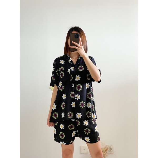 Doora Short Set (Set santai bermotif)
