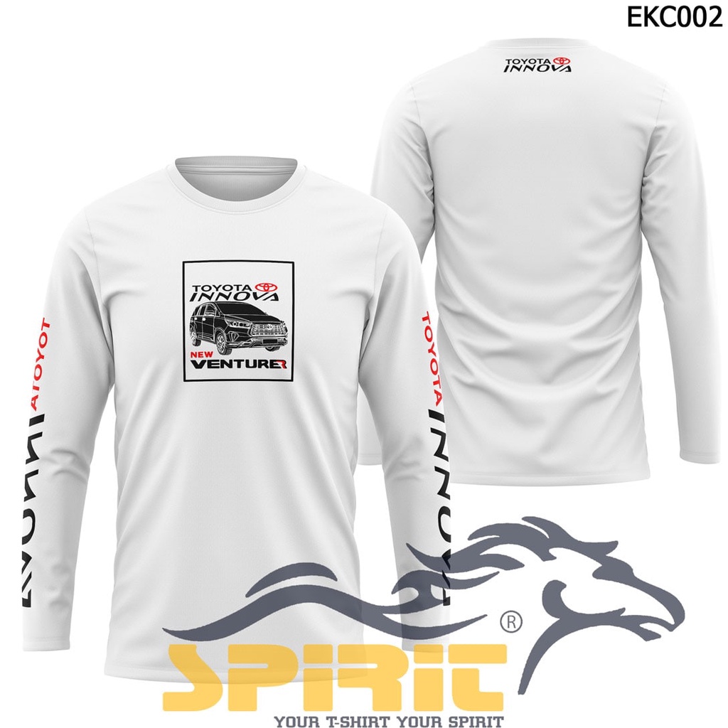 KAOS TOYOTA INNOVA T-Shirt-BAJUA KAOS DISTRO PRIA KAOS OTOMOTIF KAOS MOBIL TOYOTA INNOVA LENGAN PANJ