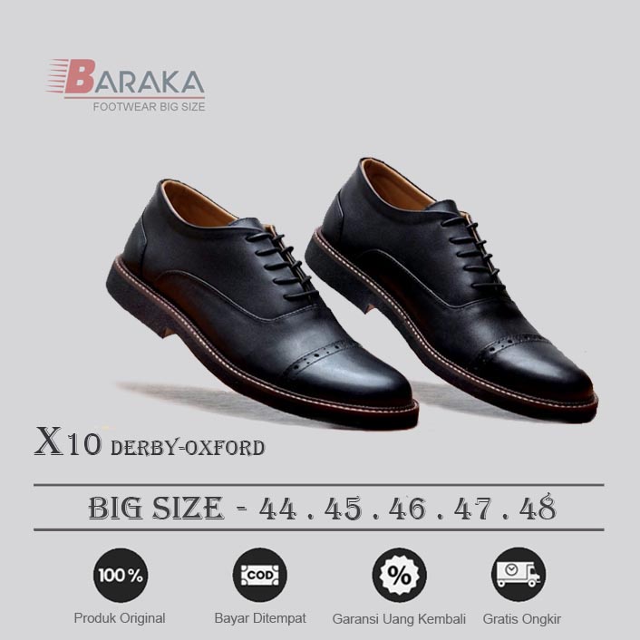 Sepatu Fantopel Pria Kulit Asli Ukuran Jumbo Besar -Big Size