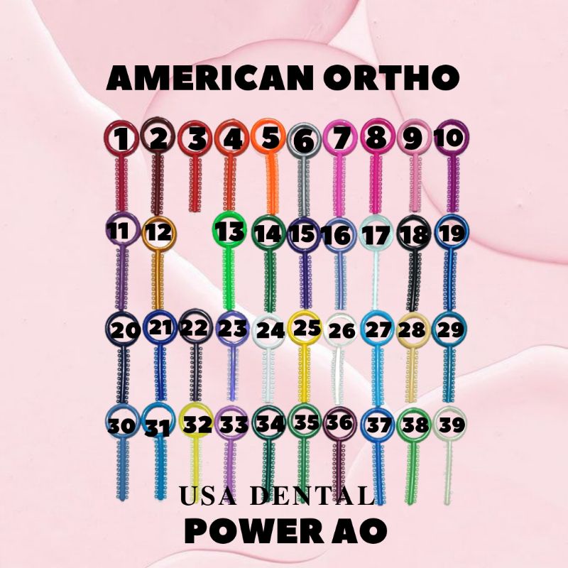 DENTAL KARET BEHEL POWER AO ORIGINAL AMERICAN ORTHO