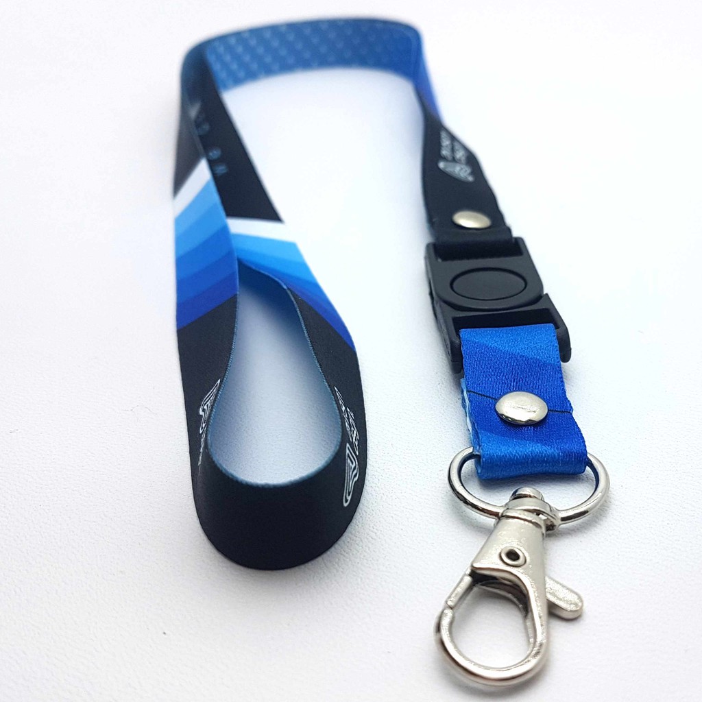 cetak lanyard sublim 1,5cm 2muka / tali idcard print 1,5cm / pita printing full color nametag id