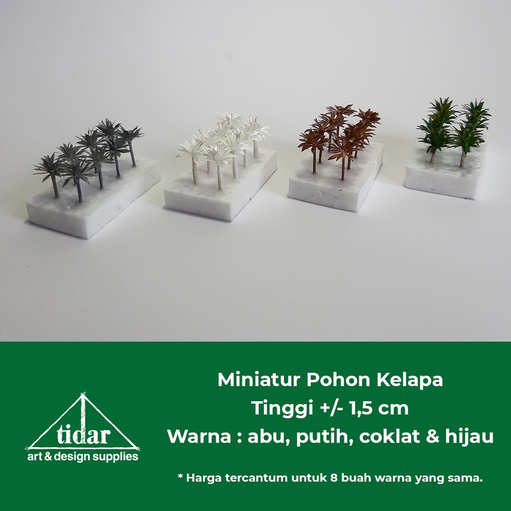 

[MR] MG - Miniatur Maket Pohon Kelapa Tinggi 1,5 cm / Coconut Tree