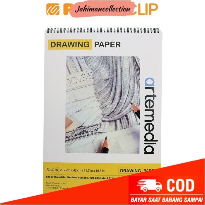 

✨ BISA COD ✨ BUKU GAMBAR / SKETCHBOOK ARTEMEDIA A3 150GSM 203101