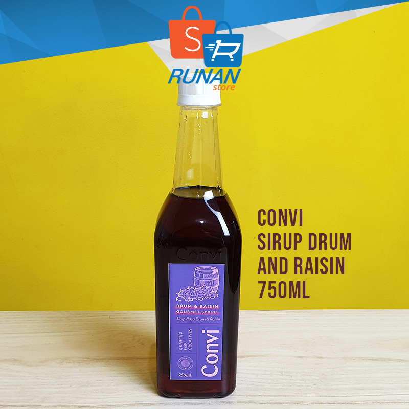 

Sirup Rasa Rum & Raisin 750 ml - Convi Drum Raisin Gourmet Syrup 750ml