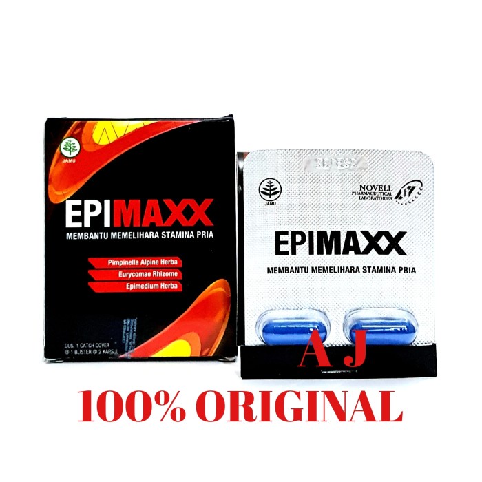 EPIMAXX ISI 2 KAPSUL - OBAT STAMINA PRIA ORIGINAL