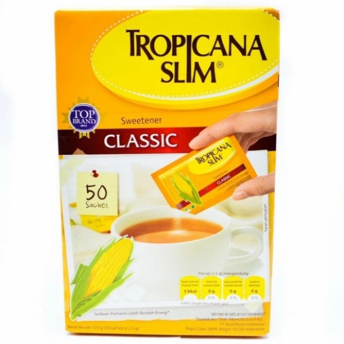 

TROPICANA SLIM SWEETENER CLASIC 50'S /BOX