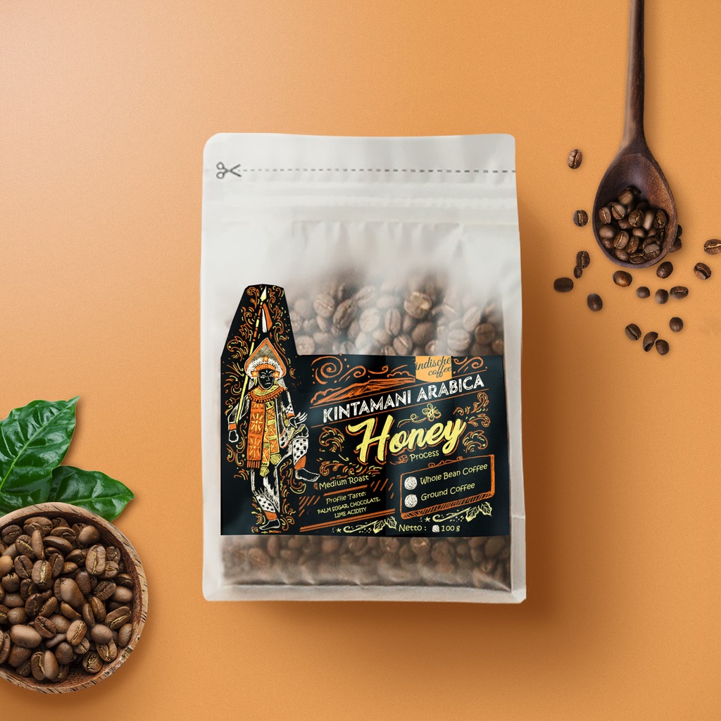 

INDISCHE BIJI/BUBUK ARABIKA HONEY PROSES COFFEE 100 gr FRESH ROASTED