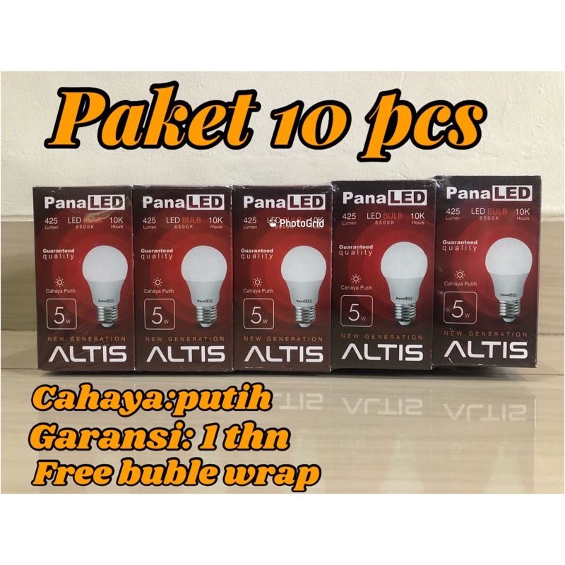 BOHLAM LED PANALED ALTIS 5W PAKET 10 PCS