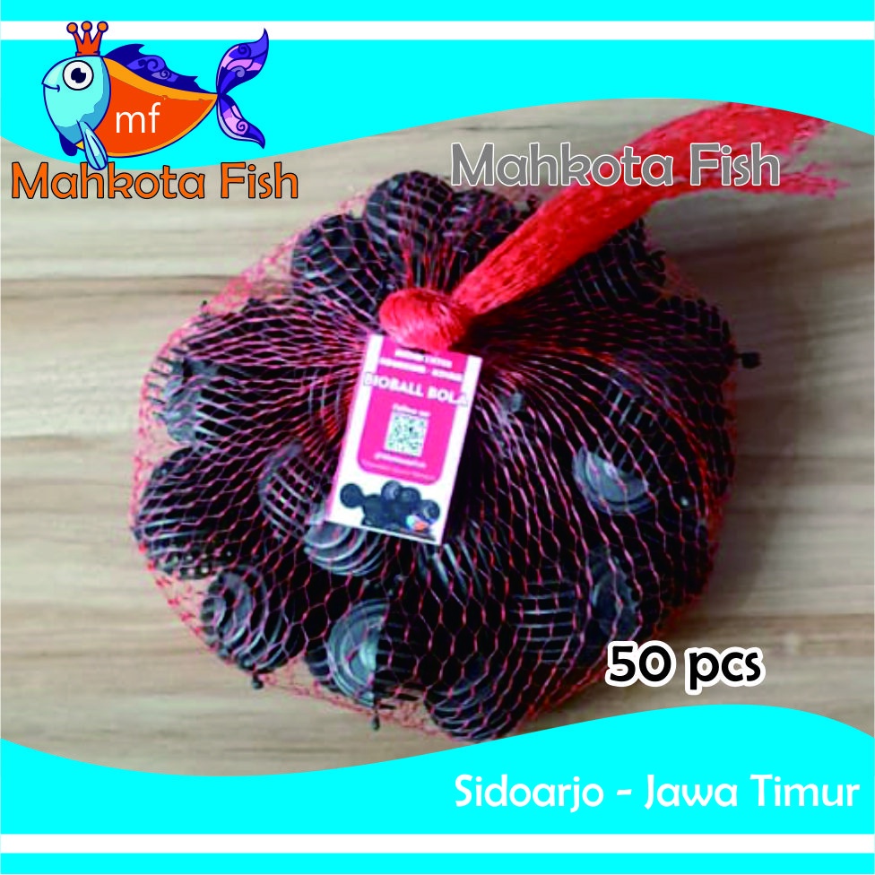 Biobal Bola Golf (1 Kantong / 50 Biji) | Bioball | Bio Ball | Media Filter Aquarium Aquascape | Media Filter Kolam