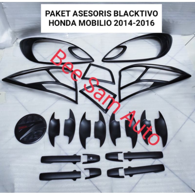 paket aksesoris blacktivo Honda Mobilio 2014-2016