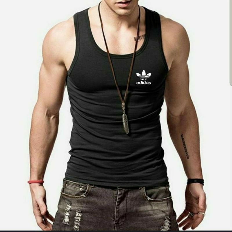 Singlet Pria Dewasa Adidas Kaos Singlet Cowok Baju Pria Singlet Dewasa