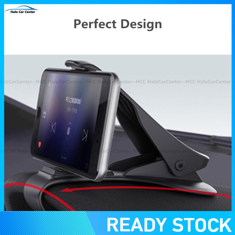 [Ready Stock]Car Phone Holder Easy Clip Mount Stand Car Phone Holder GPS Display Bracket