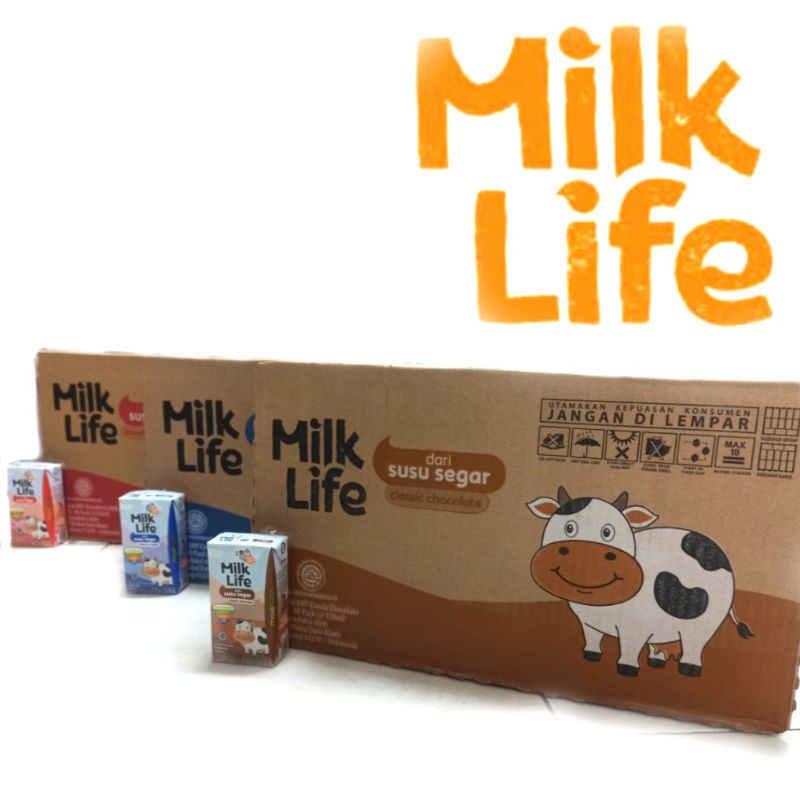 Milk Life susu segar UHT 115ml khusus gosend