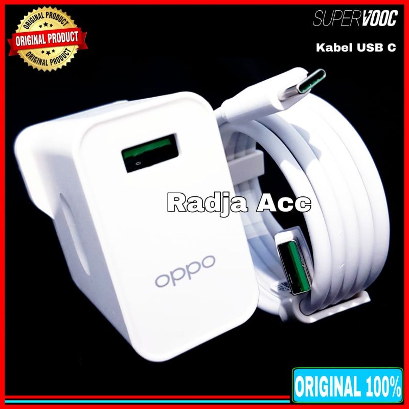 Charger Oppo Reno8 8 ORIGINAL 100% SUPER VOOC 30 Watt Type C