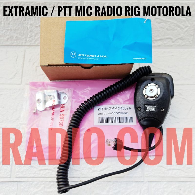 EXTRA MIC RADIO RIG MOTOROLA GM 338 - MIC MOTOROLA  PMMN4007A PTT MIC GM 338 GM 3188 GM3688 GM300 GM3188 MURAH EXTRAMIC RADIO RIG MOTOROLA PMMN4007A GM338 GM300 GM3188