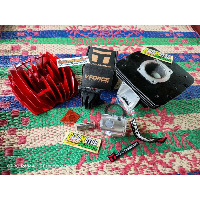 PAKET BLOK PORTING RX KING HARIAN TOURING SET KOP NANAS BELIMBING BURET SQUISH PLUS MEMBRAN V FORCE 