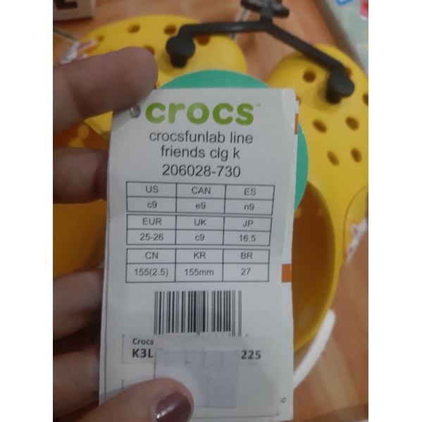 Sandal Crocs Crocsfunlab Line Friends Clg k 206028-730