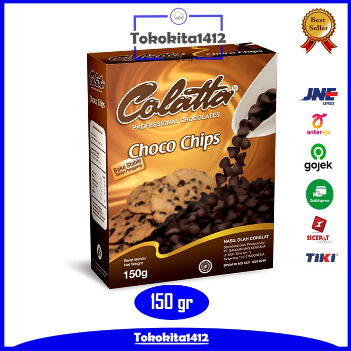 COLATTA Choco Chips Coklat Compound Chocochip 150 gr