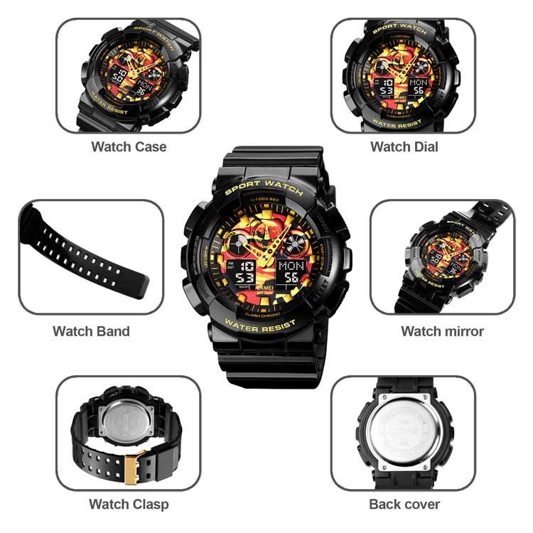 SKMEI 1832 Jam Tangan Pria Wanita Digital Analog Anti Air WATCHKITE WKOS