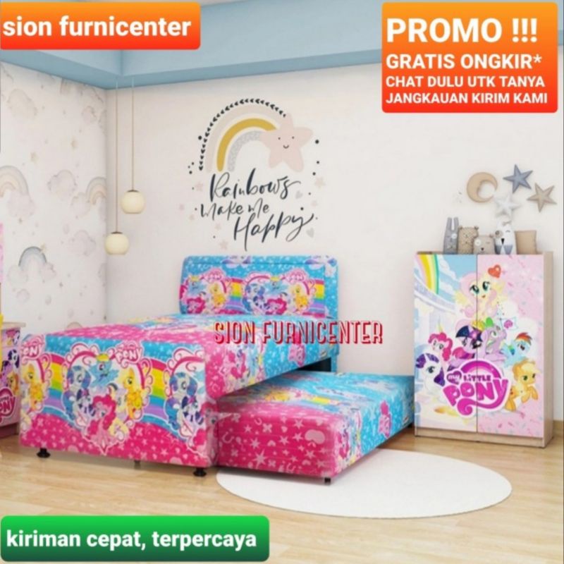 olympic 2 in 1 / olympic 2in1 / 120x200 / 120 x 200 / little pony / littlepony / kasur 2 in 1 / kasu