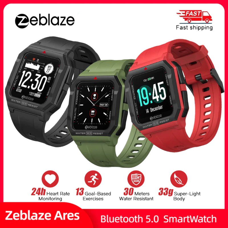 ZEBLAZE ARES Retro Smartwatch with Health & Fitness Tracking - ZEBLAZE ARES RETRO