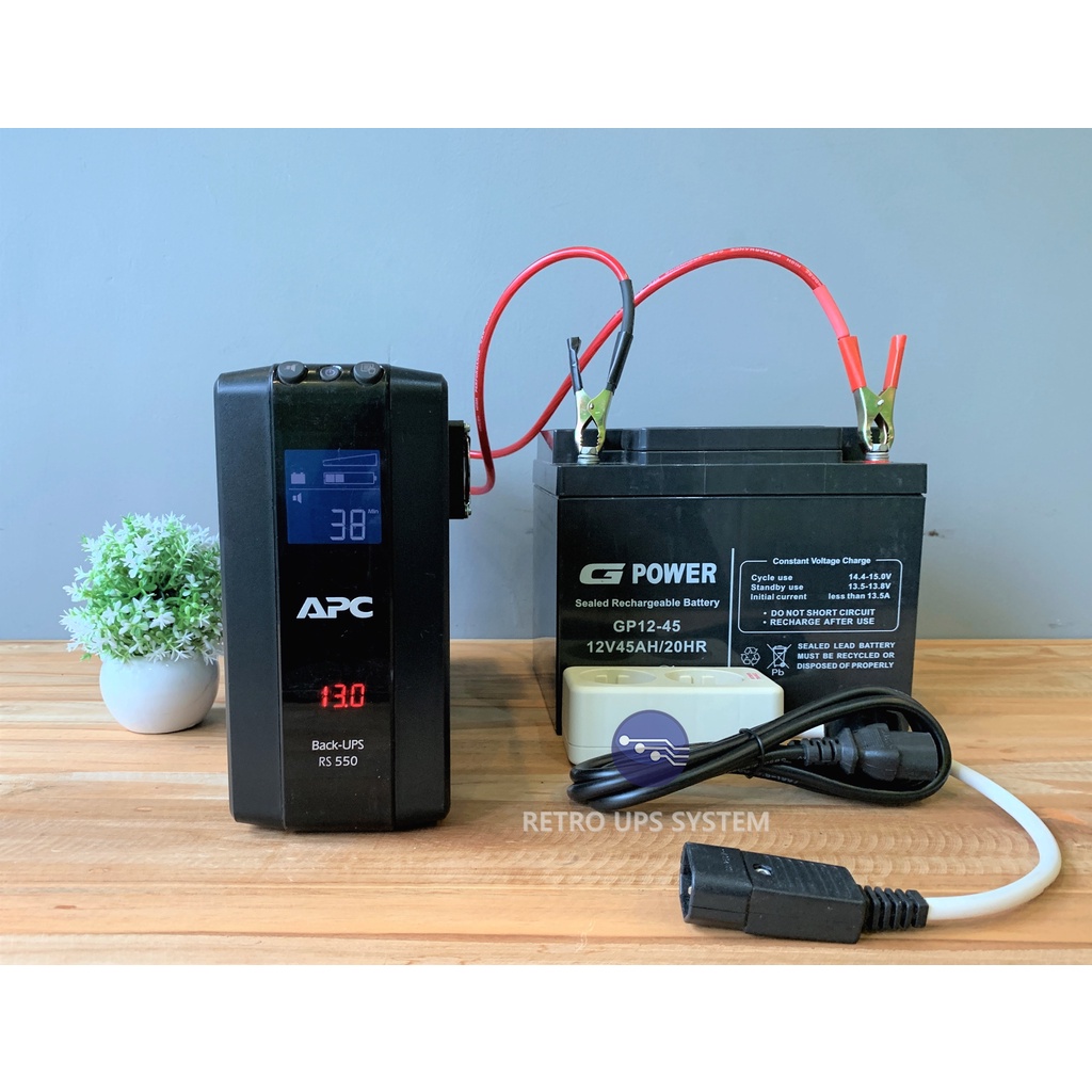 Jual UPS Modif Modifikasi Aki External APC Back UPS Pro 550 BR550GI ...