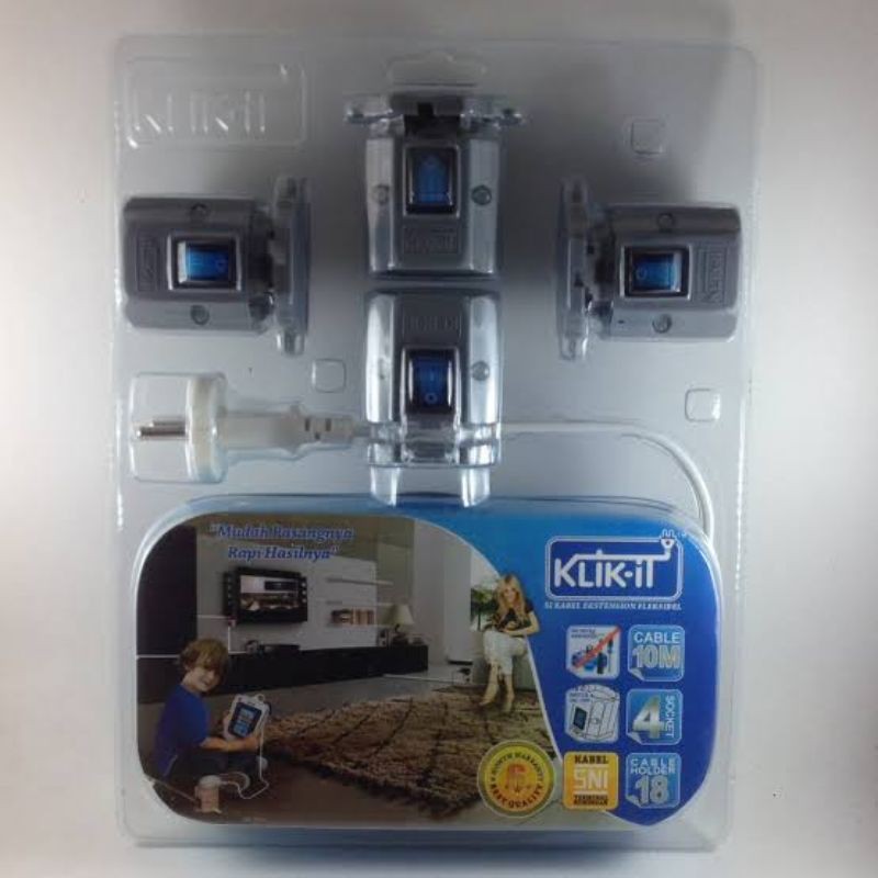 Kabel Extension Klik-it 5 Meter Switch