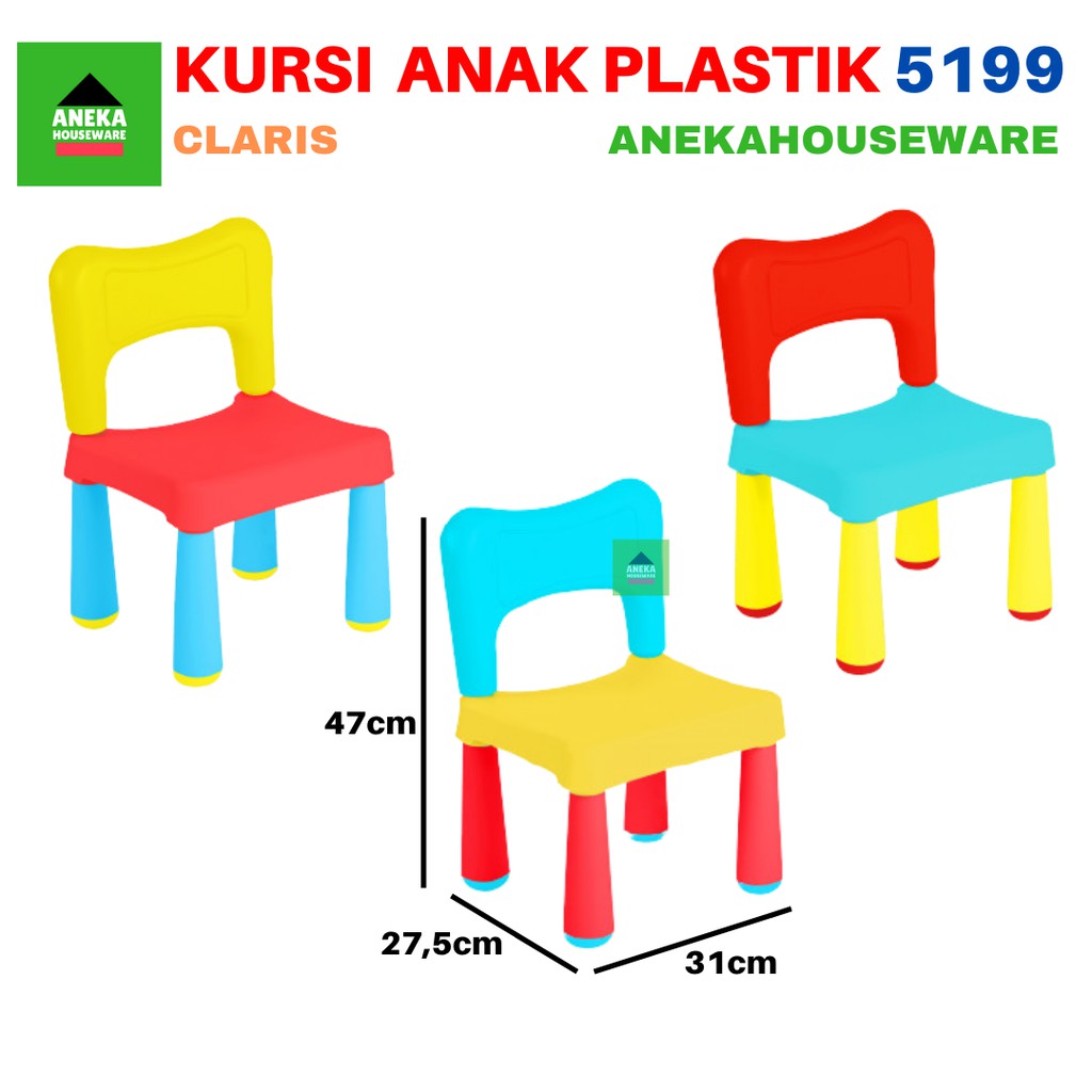 Jual Kursi Bangku Anak Plastik Kidzone 5199 Children Chair Claris Shopee Indonesia