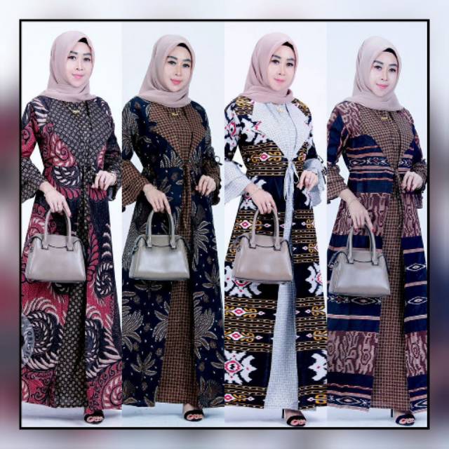 BAGAI BIDADARI PAKAI GAMIS  BATIK  JAZZY MAMA MUDA CALON 