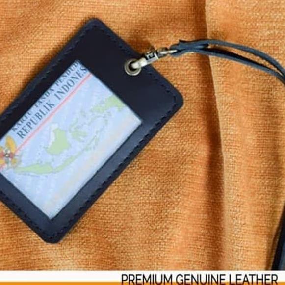 

id card name tag kulit sapi asli