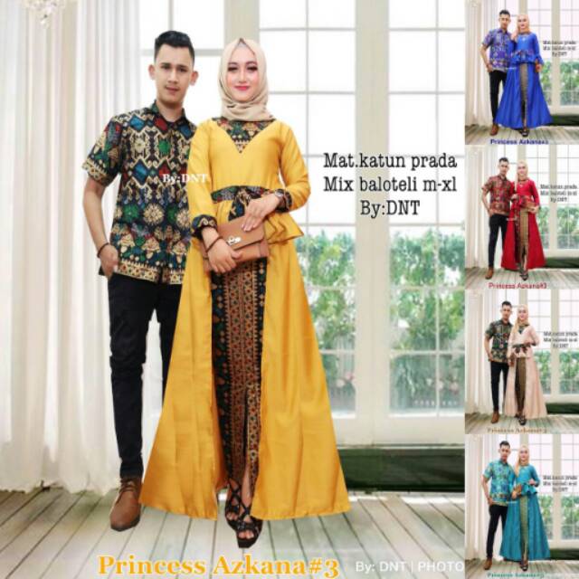 batik couple princes azkana,batik kebaya couple  princes longcardi