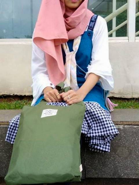 &quot;Messy&quot; Tote Bag/Totebag Semi Canvas Classic