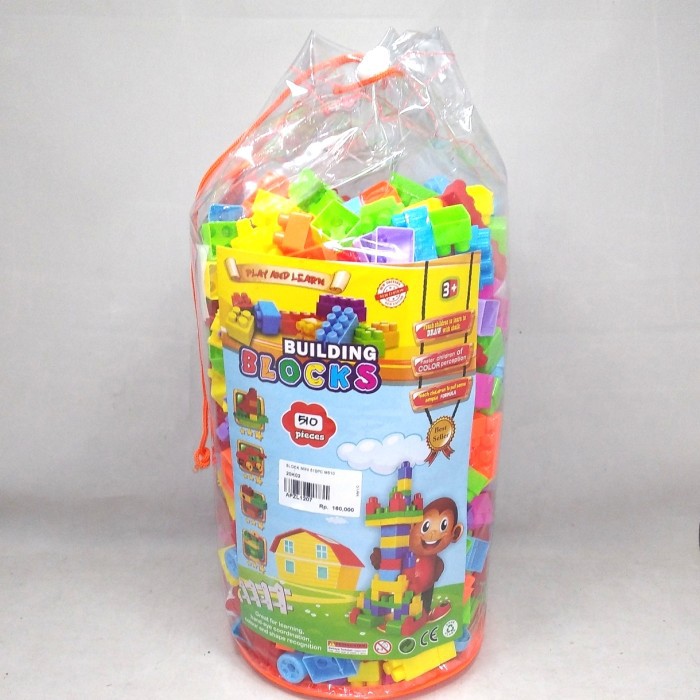 Mainan Edukatif Anak Building Blocks Anak Edukas Isi 510 Pcs KP
