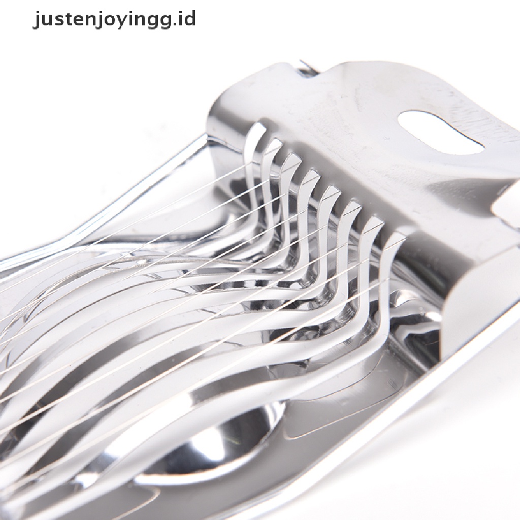 // justenjoyingg.id // Stainless Steel Boiled Egg Slicer Section Cutter Mushroom Tomato Cutter For Cooking Tool ~