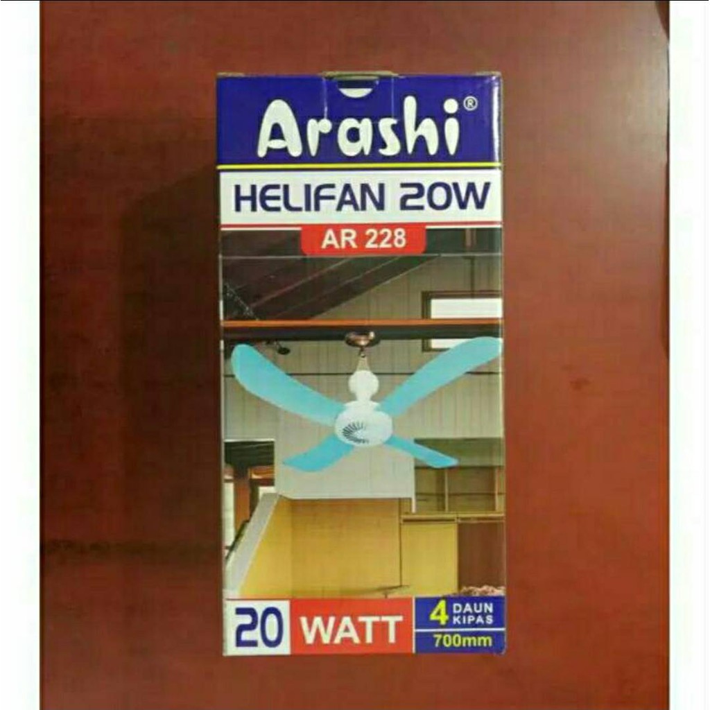 Kipas Angin Gantung/ Helifan Arashi/ Kipas Helikopter ARASHI 20 Watt Tipe : AR-228