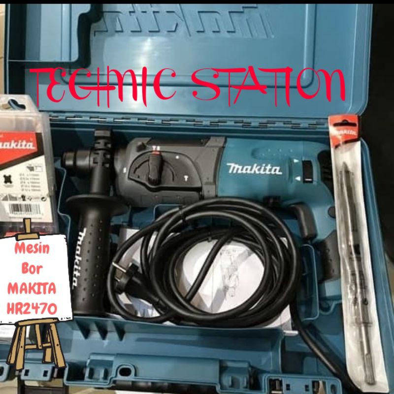 Mesin Bor Beton Tembok Bobok Makita HR2470/Rotary Hammer Makita hr2470