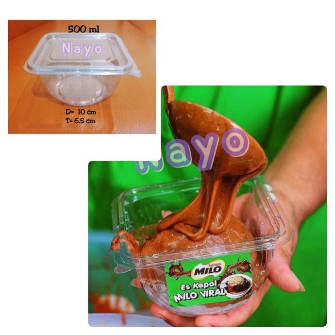 Cup Salad Mika (L) 500 Ml/ Mangkok Mika/ Cup Puding