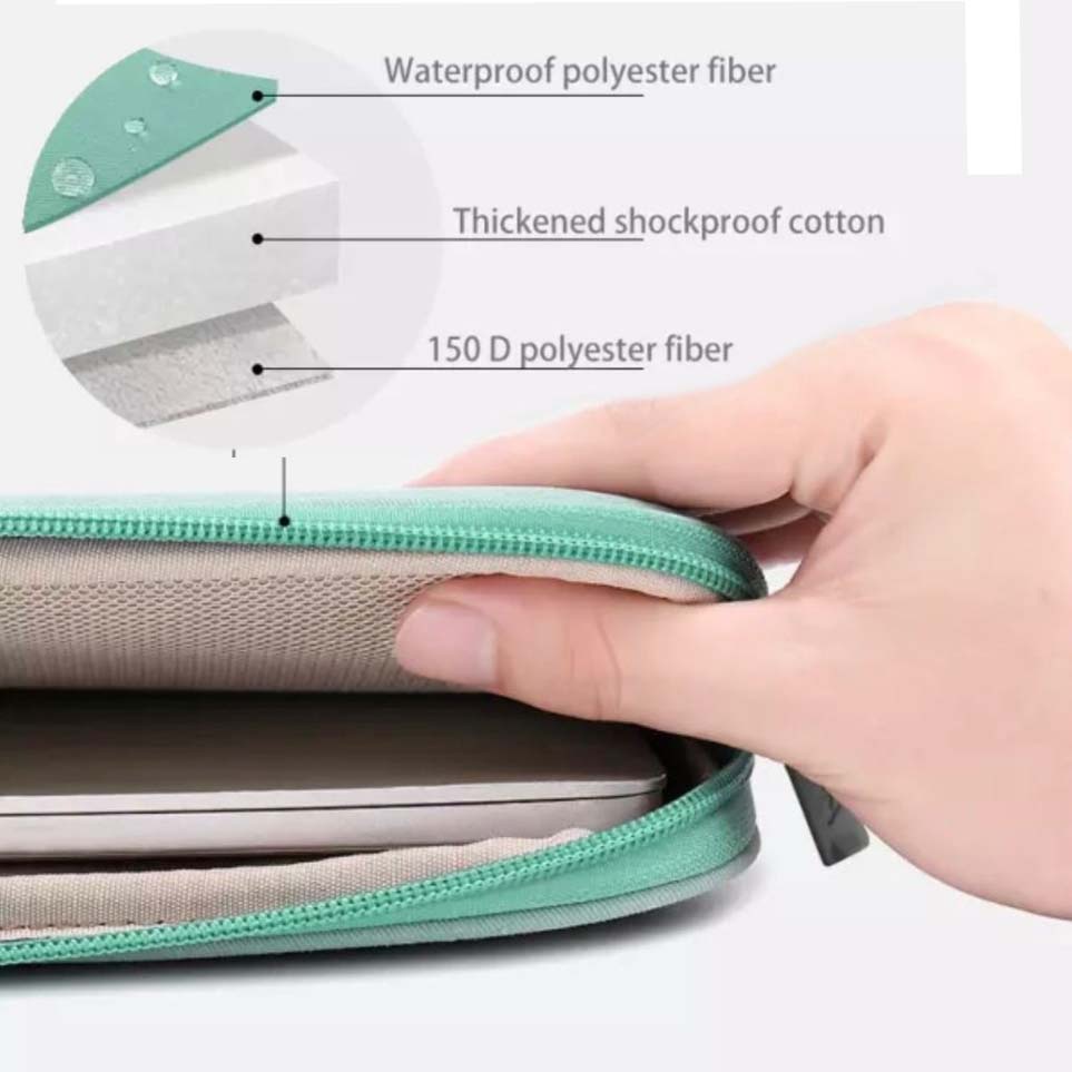 Tas Laptop BRINCH Softcase Sleeve 13 14 inch -Ungu