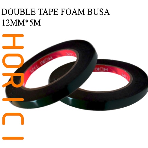 Double Tape Busah 888 tape 12mmx5m  24mmx5mfull /Isolasi Double Tape Foam