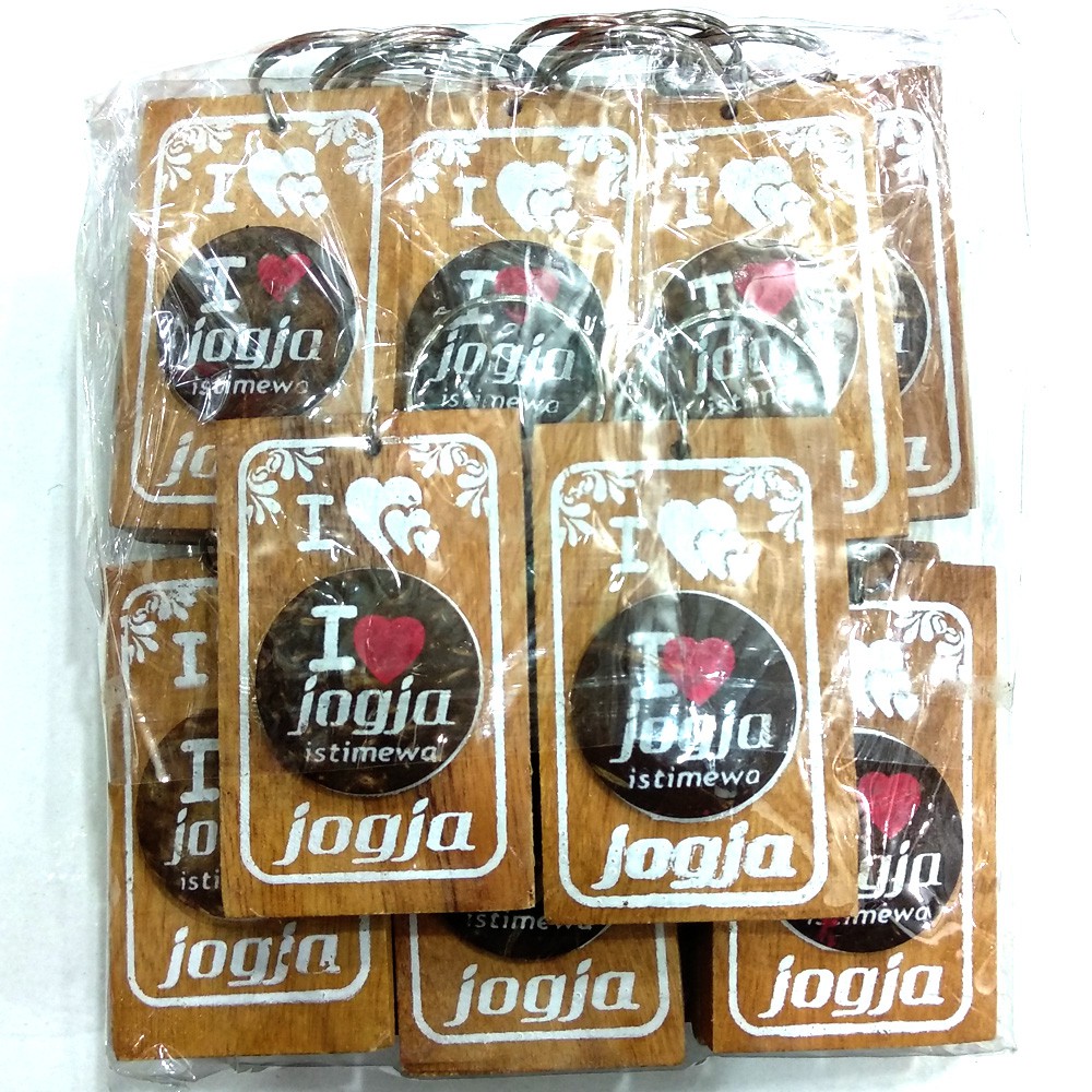 Souvenir Gantungan Kunci Jogja GTK04 - Oleh Oleh Khas Jogja - 20pcs