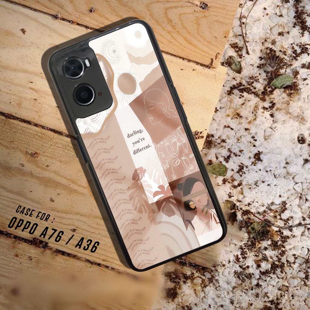 Case OPPO A36/ A76 - Casing OPPO A36/ A76 [ AESTHETIC ] Silikon OPPO A36/A76 - Case Hp - Case Mewah 