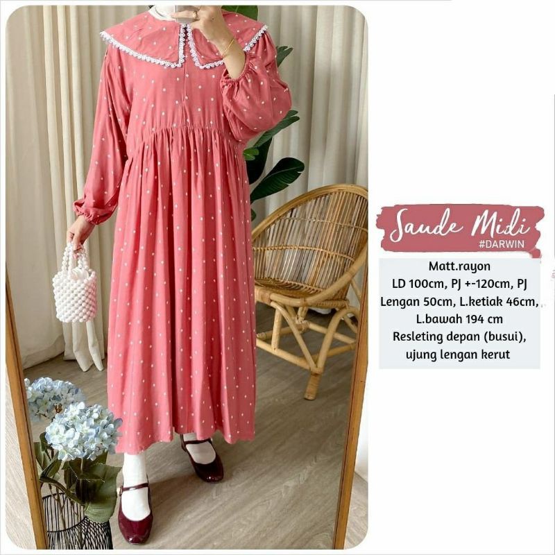 SAUDE MIDI DRESS RAYON