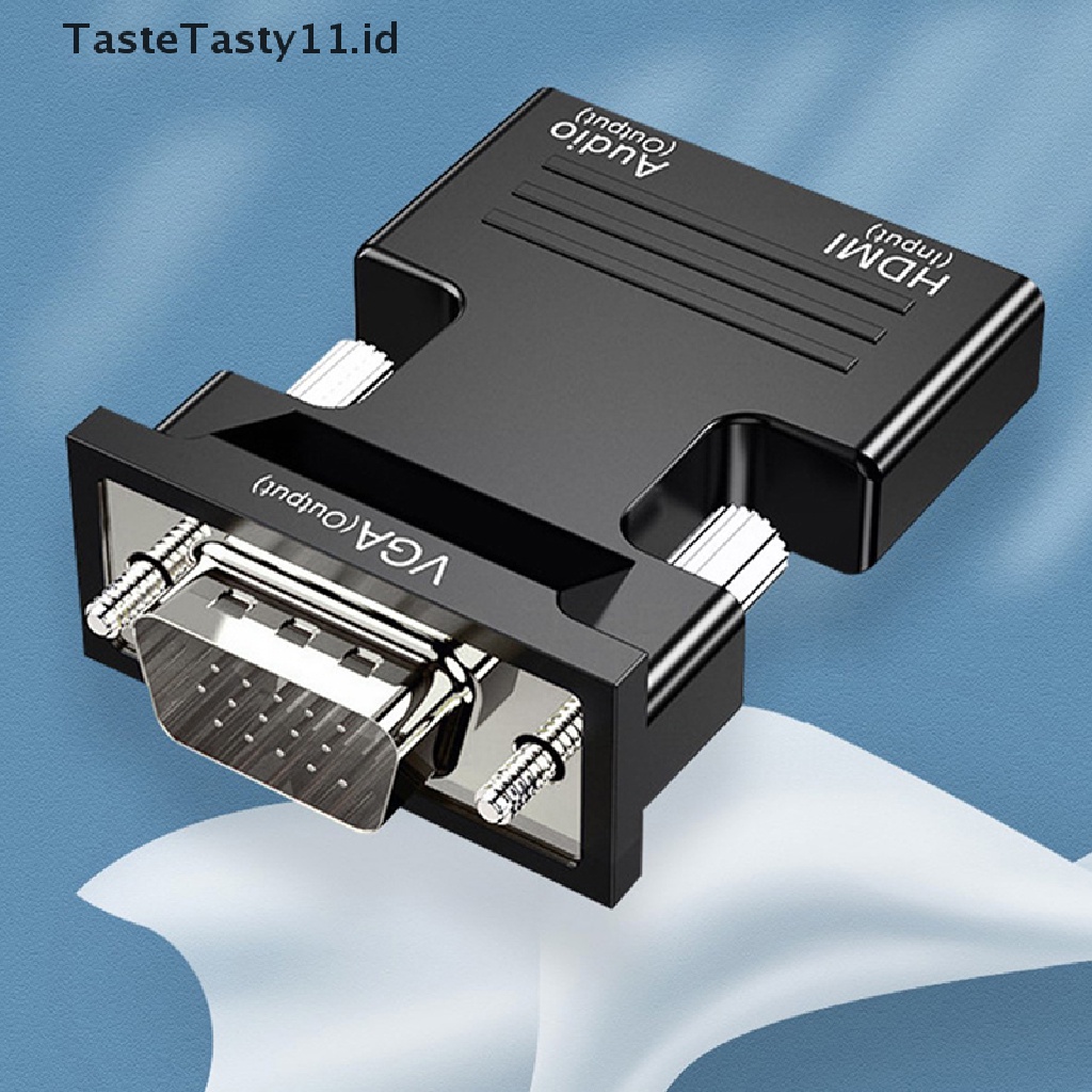 Tastetasty Adapter Konverter HDMI Female Ke VGA Male Support 1080P