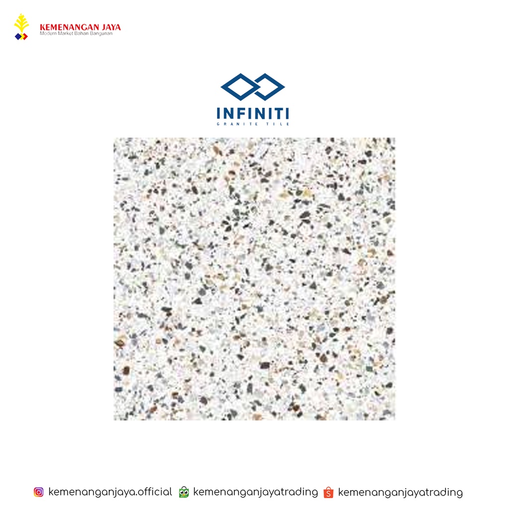 GRANIT Lantai INFINITI / TERRAZO VENICE WHITE / 60x60 Kw 1