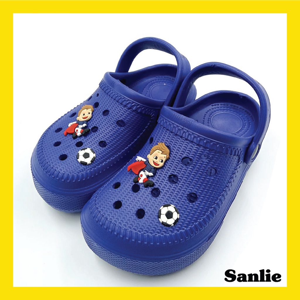 Sanlie Sepatu Sandal Anak Bahan EVA Aneka Warna Motif Kartun Hewan Untuk Anak Keren Anti Air 527