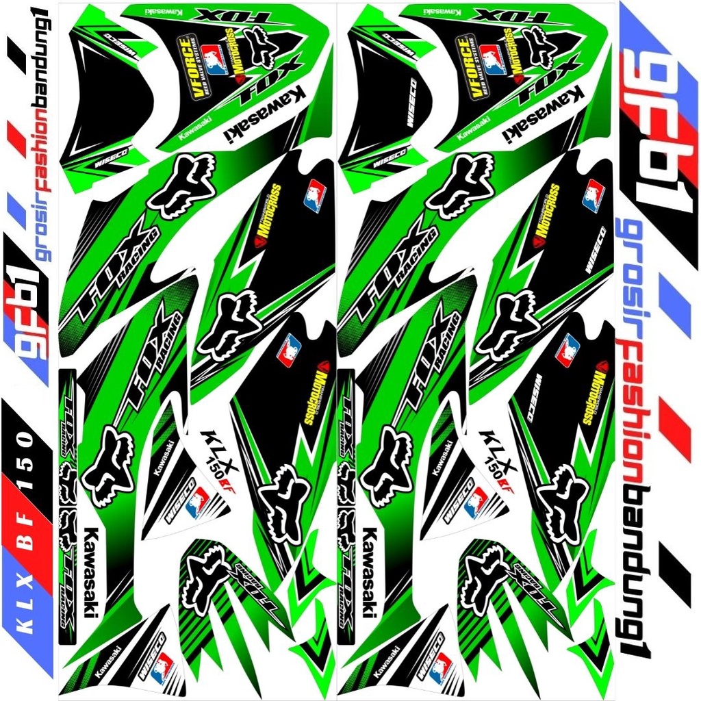 Decal Motorcross Trail Adventure KLX BF 150 Vriasi Fox