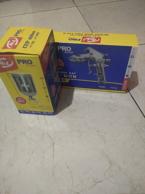 Spray Gun Spraygun H&l F75g F75 Tabung Atas