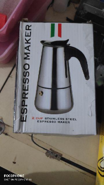 Teko Pembuat Kopi / Mokapot Espresso Coffee Maker 100ml 200ml