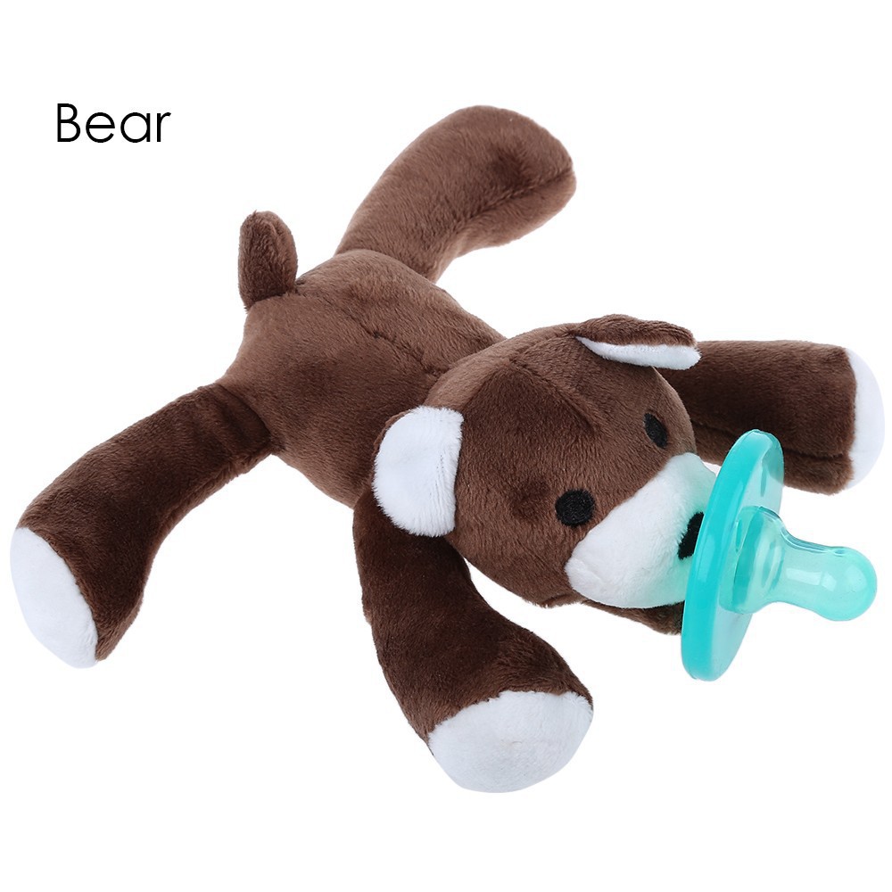 Ready Boneka Animal Wubbanub lembut bahan silicone pacifier