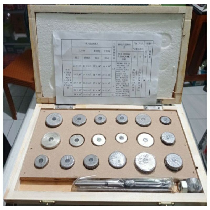Alat Sitting Klep Cutter Valve Kayu Ukuran Besar 22 Sampai 34MM